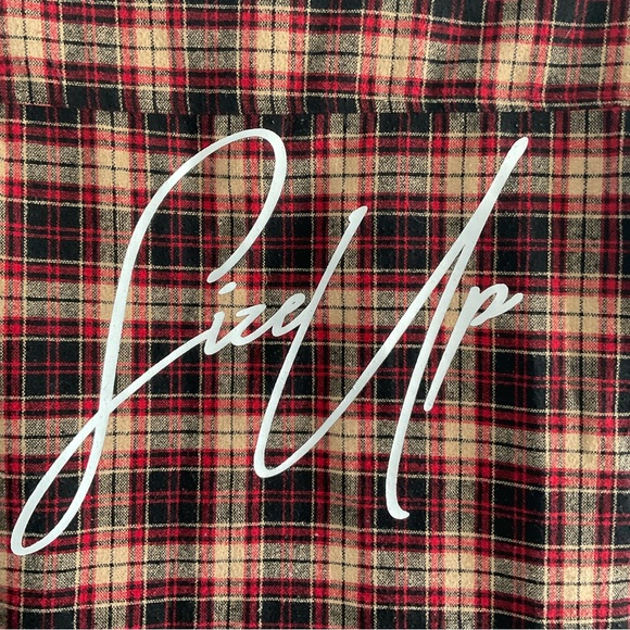 Size Up wool blend hooded flannel size XL (D1) - Picture 5 of 8